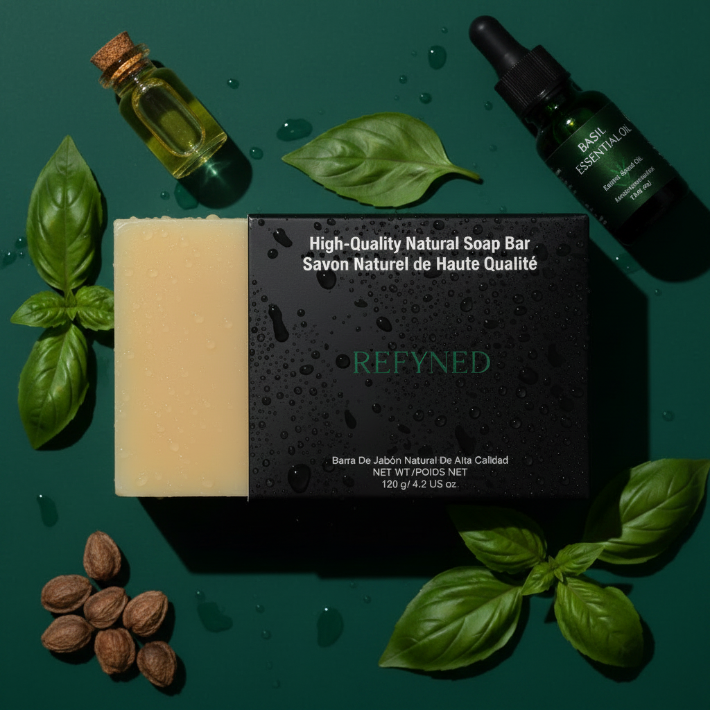 Refyned Purifying Neem & Basil Goat Milk Soap