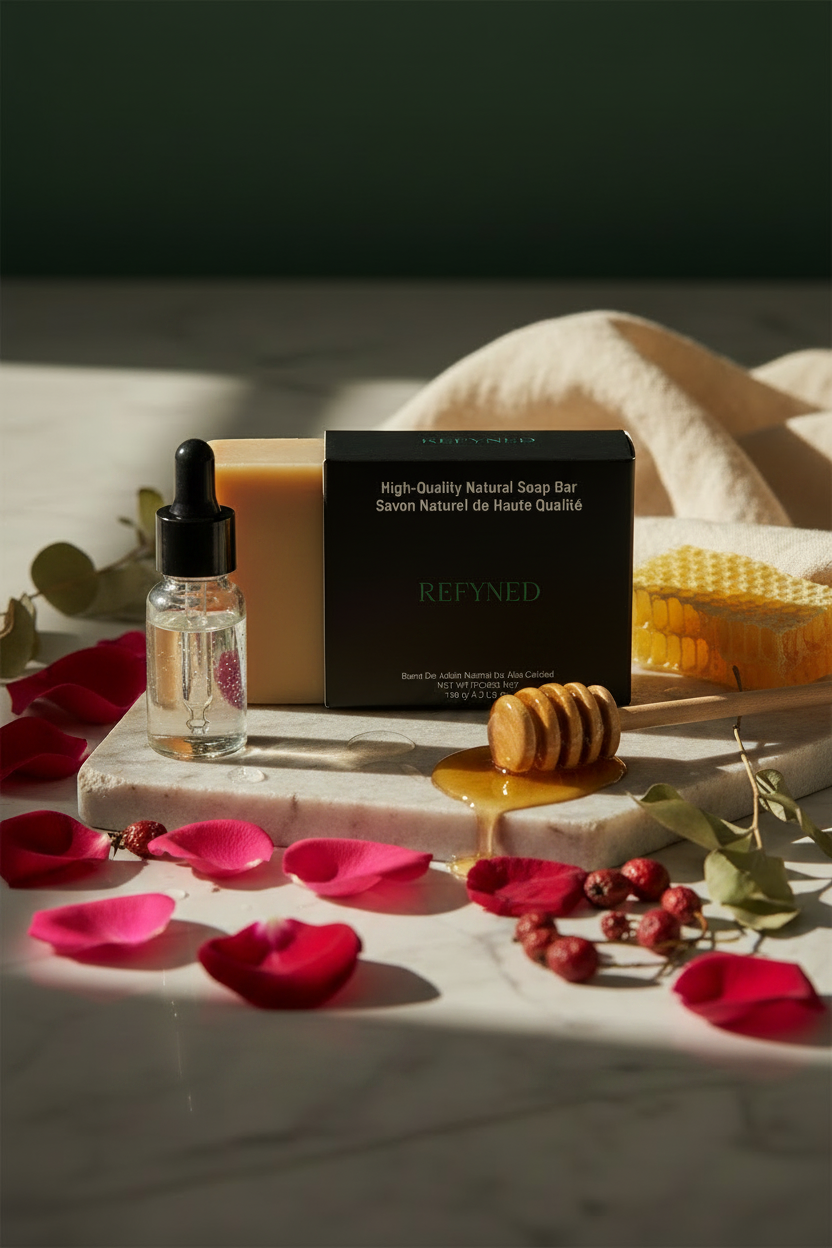 Refyned Hydrating Rose Goat Milk Soap